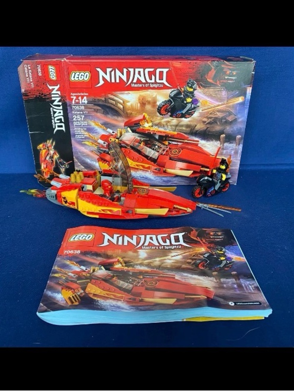 LEGO Ninjago Katana V11 (70638) - w/Box, Manual & 257 Pieces (sub Kai's Helmet⁠)